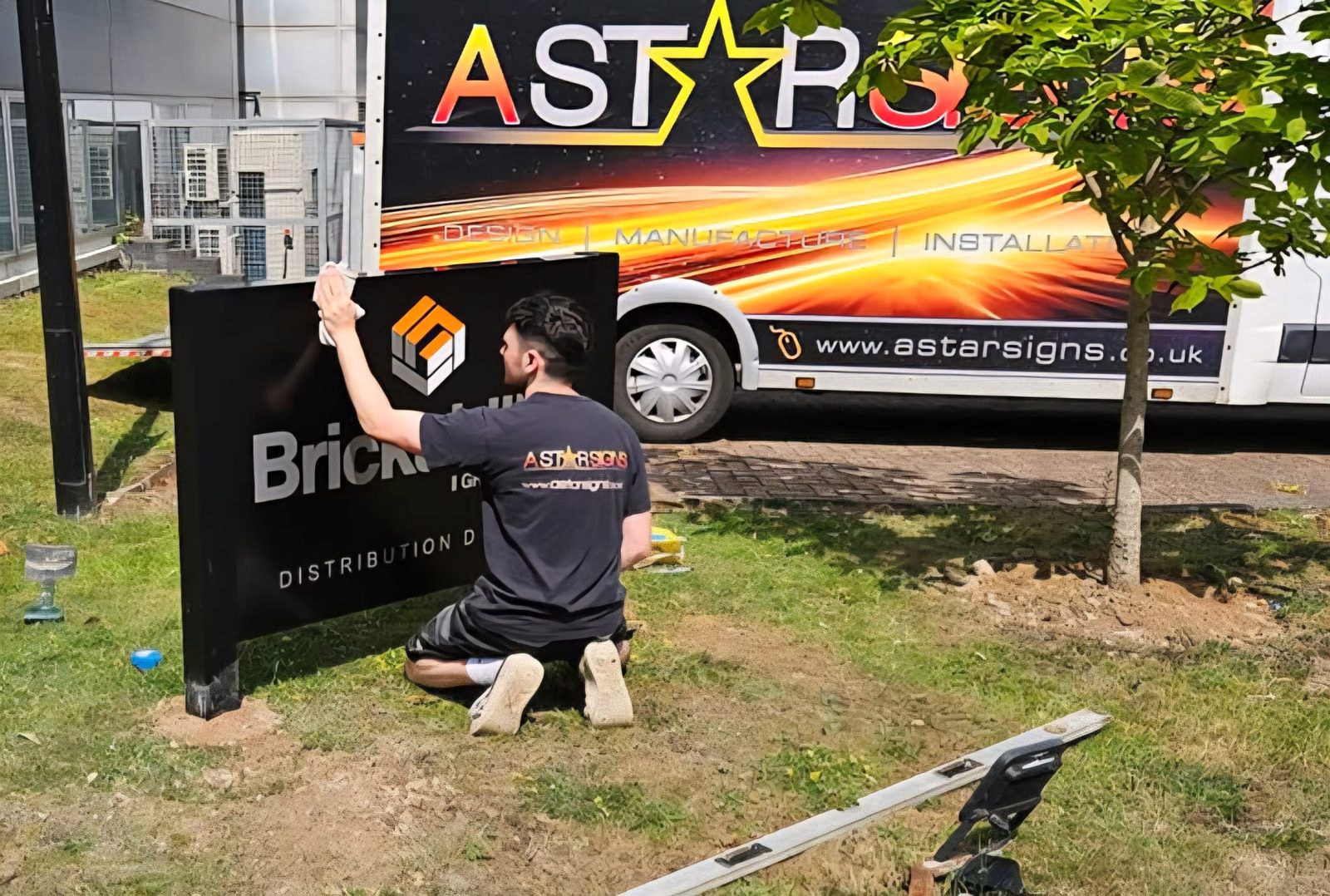 Workshop signage by A Star Signs
